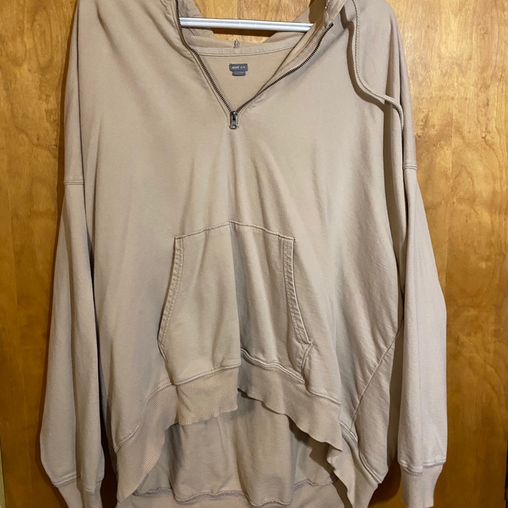 Pale Pink Slightly Cropped Hoodie